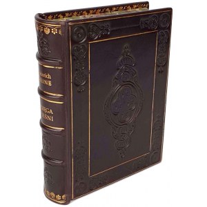 HEINE - LIBRO DI CANZONI DI HENRYK HEINE. 1a edizione, 1880, pelle