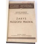 RADBRUCH- ZARYS FILOZOFJI PRAWA 1938