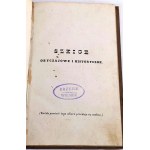 KRASZEWSKI - NÁČRTY MRAVOV A HISTÓRIE. Piaty román. Vydanie 1. Výtlačok z knižnice Leopolda Kronenberga WILNO 1841.