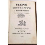 KRASZEWSKI - NÁČRTY MRAVOV A HISTÓRIE. Piaty román. Vydanie 1. Výtlačok z knižnice Leopolda Kronenberga WILNO 1841.