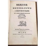 KRASZEWSKI- SKETCHES OF CUSTOMS AND HISTORY. The fifth novel. Pieces from the library of Leopold Kronenberg WILNO 1841.