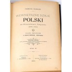 KORZON- WEWNETRZNE DZIEJE POLSKI ZA ST. AUGUST publ. 1897 vol. I-VI [vollständig] Halbleder