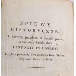 NIEMCEWICZ- ŚPIEWY HISTORYCZNE z muzyką i rycinami 1819