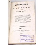 GRABOWSKI - LITERATURE AND CRITICS part 3, Vilnius 1838