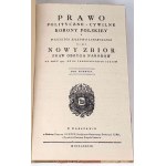 TRĘBICKI - PRAWO POLITCZNE I CYWILNE KORONY POLSKIEY Y WIELKIE XIĘZTWA LITEWSKIEGO díl 1-2 [komplet ve 2 svazcích] vyd. 1789-1791