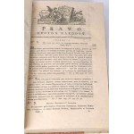 TRĘBICKI - PRAWO POLITCZNE I CYWILNE KORONY POLSKIEY Y WIELKIE XIĘZTWA LITEWSKIEGO zv. 1-2 [komplet v 2 zväzkoch] vyd. 1789-1791