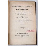 CZACKI- O LITEWSKICH I POLSKICH PRAWACH vol. 1-2 complet en 2 volumes]. publié en 1861.