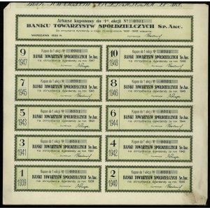 Pologne, action nominative pour 500 zloty, 1929, Varsovie