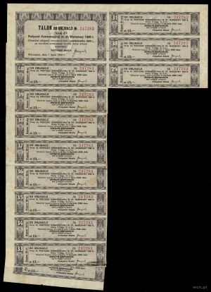 Republic of Poland (1918-1939), 6% conversion loan bond for 500 zlotys, 25.09.1926, Warsaw