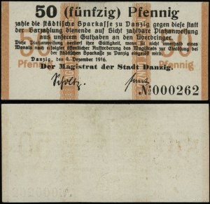 West Prussia, 50 fenigs, 9.12.1916
