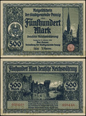 Pologne, 500 marks, 31.10.1922