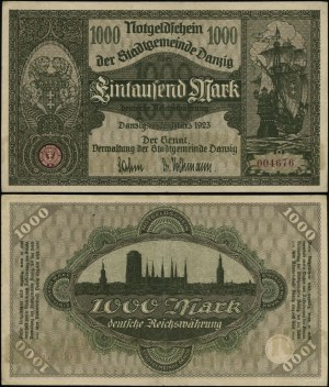 Poland, 1,000 marks, 15.03.1923