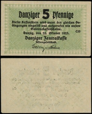 Poland, 5 fenigs, 22.10.1923