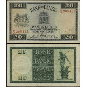 Polsko, 20 guldenů, 1.11.1937