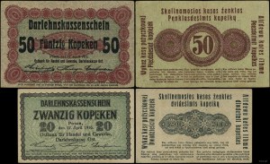 Polska, zestaw: 20 i 50 kopiejek, 17.04.1916, Poznań
