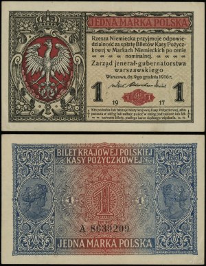 Pologne, 1 mark polonais, 9.12.1916