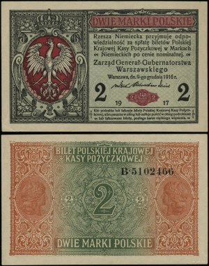 Pologne, 2 marks polonais, 9.12.1916