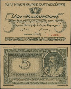 Poland, 5 Polish marks, 17.05.1919