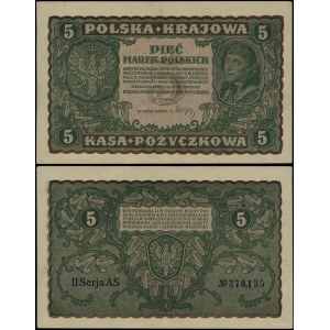 Pologne, 5 marks polonais, 23.08.1919