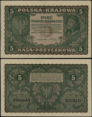 Poland, 5 Polish marks, 23.08.1919