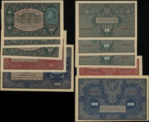 Poľsko, sada 5 bankoviek, 23.08.1919