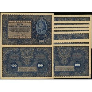 Poland, set: 10 x 100 Polish marks, 23.08.1919