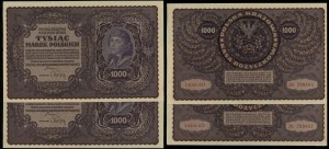 Polen, Satz: 2 x 1.000 polnische Mark, 23.08.1919