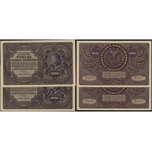 Poland, set: 2 x 1,000 Polish marks, 23.08.1919