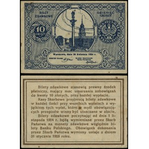 Polsko, jízdenka - 10 groszy, 28.04.1924