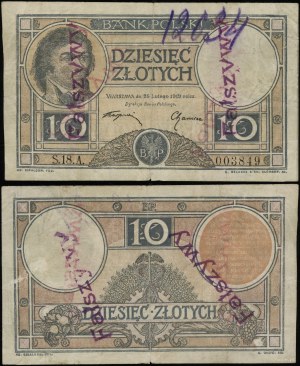 Polsko, Falšování 10 zlotých, 28.02.1919
