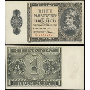 Pologne, 1 zloty, 1.10.1938