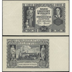 Pologne, 20 zloty, 1.03.1940