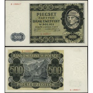 Polonia, 500 zloty, 1.03.1940