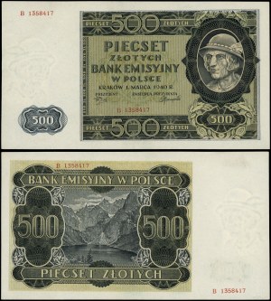 Poľsko, 500 zlotých, 1.03.1940