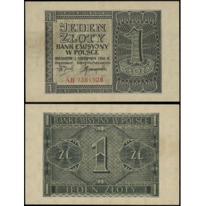 Polska, 1 złoty, 1.08.1941