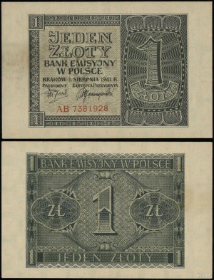 Pologne, 1 zloty, 1.08.1941