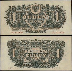 Pologne, 1 zloty, 1944