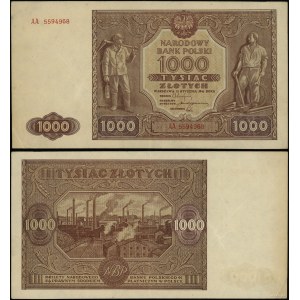Poland, 1,000 Polish zloty, 15.01.1946