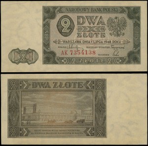 Pologne, 2 zlotys, 1.07.1948