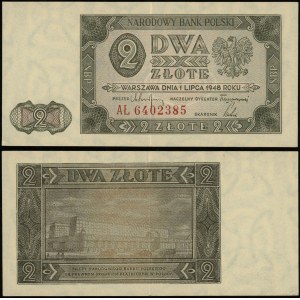 Polonia, 2 zloty, 1.07.1948