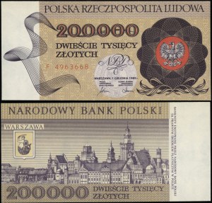 Polonia, 200.000 PLN, 1.12.1989
