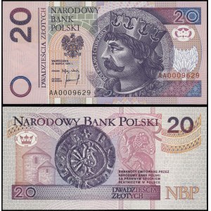 Polen, 20 Zloty, 25.03.1994