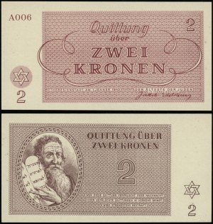 getto Teresin w Czechach, 2 korony, 1.01.1943