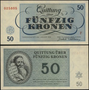 Ghetto Teresin, Tschechische Republik, 50 Kronen, 1.01.1943