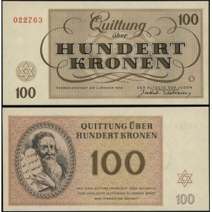 ghetto Terezín, Česká republika, 100 korun, 1.01.1943