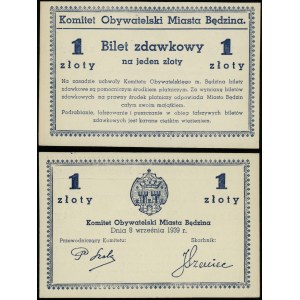 Polsko za druhé světové války, 1 zlotý, 8.09.1939