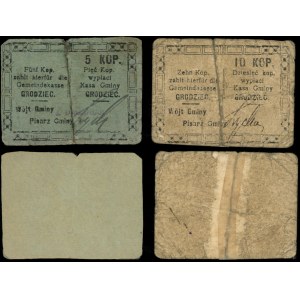former Russian partition, set: 5 and 10 kopecks, 1914-1916
