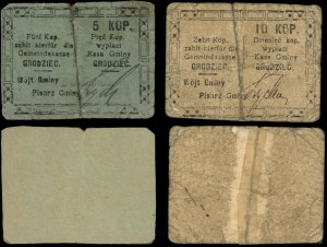 dawny zabór rosyjski, zestaw: 5 i 10 kopiejek, 1914-1916