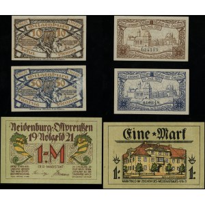 East Prussia, set of 3 vouchers, 1920-1921