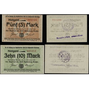 West Prussia, set: 5 and 10 marks, 13.11.1918